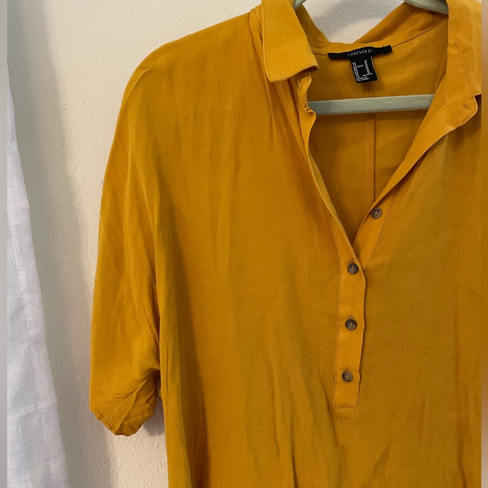 Forever 21 mustard yellow top